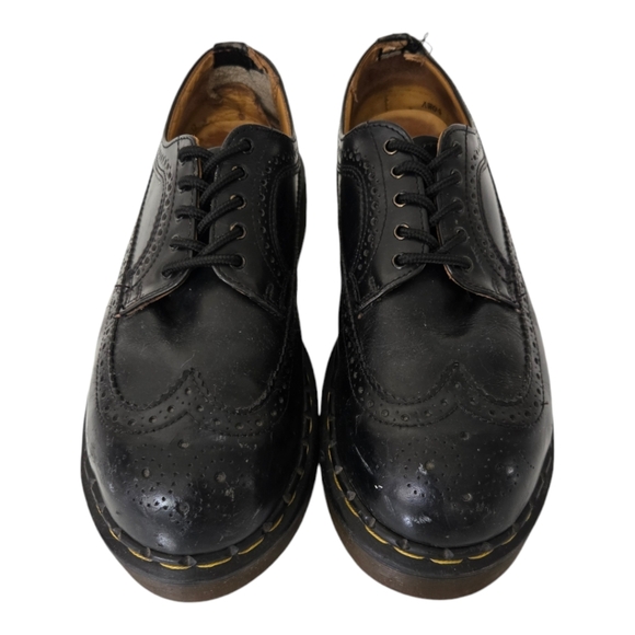 Vintage Doc Martens Steel-Toe Double Welt Wingtips. Made In England. US Men's 9 - Picture 1 of 7